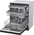 Alt View Zoom 11. LG - 24" Front-Control Built-In Dishwasher with Stainless Steel Tub, QuadWash, 48 dBa - Black.