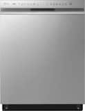 LG - 24-in Front Control Built-In Stainless Steel Tub Dishwasher with 3rd Rack, Quadwash, and 48dBA - Stainless Steel