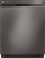 Front Zoom. LG - 24" Front-Control Built-In Dishwasher with Stainless Steel Tub, QuadWash, 48 dBa - Black stainless steel.