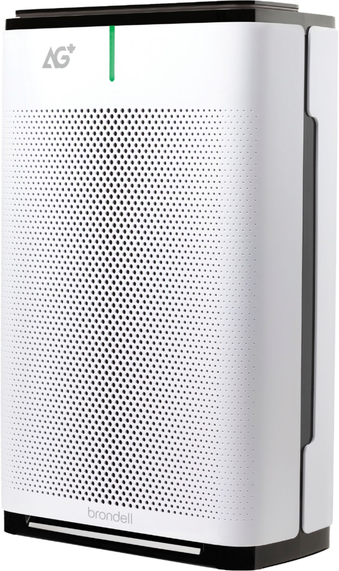 Angle View: Brondell Pro Sanitizing Air Purifier with AG+ Technology - White