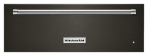 KitchenAid - 30" Warming Drawer with Slow Cook Warming and PrintShield Finish - Black Stainless Steel - Front_Zoom