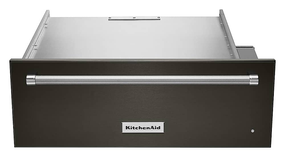Alt View 12. KitchenAid - 30" Warming Drawer with Slow Cook Warming and PrintShield Finish - Black Stainless steel.