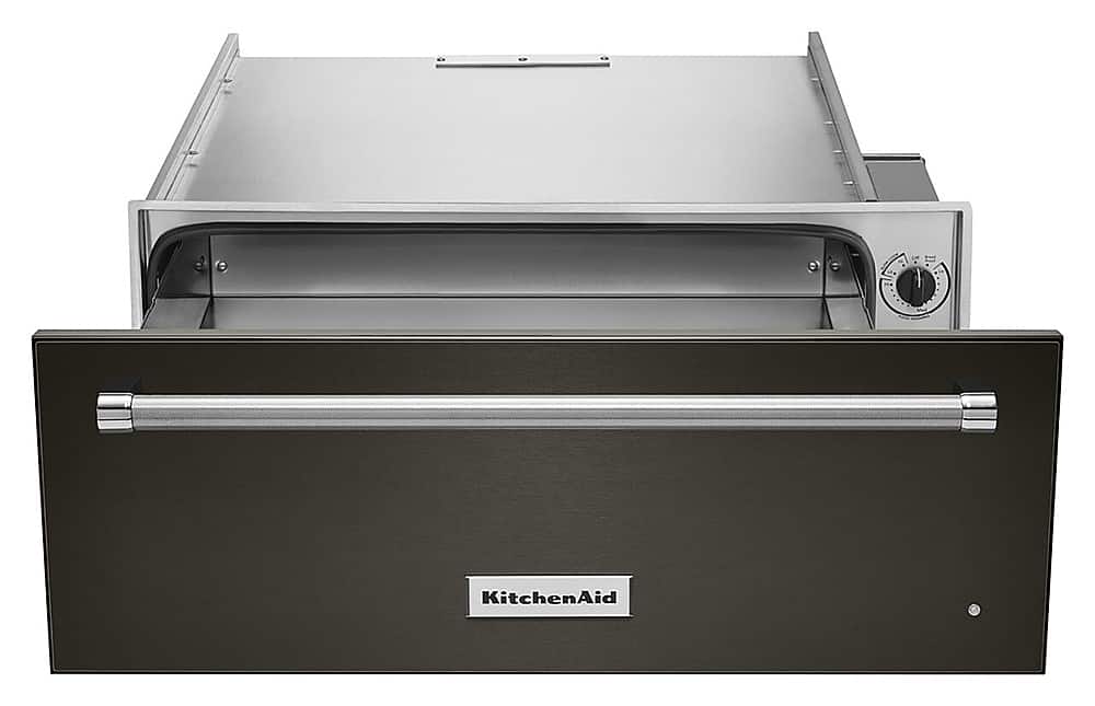 Alt View 16. KitchenAid - 30" Warming Drawer with Slow Cook Warming and PrintShield Finish - Black Stainless steel.