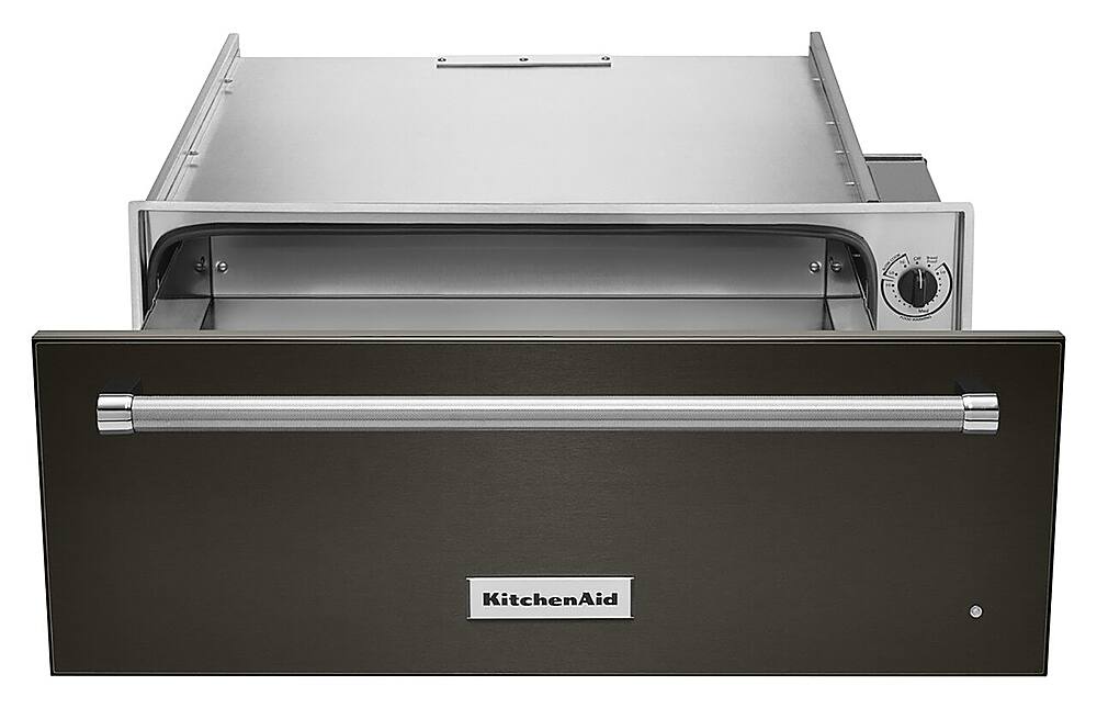 Alt View 16. KitchenAid - 30" Warming Drawer with Slow Cook Warming and PrintShield Finish - Black Stainless steel.