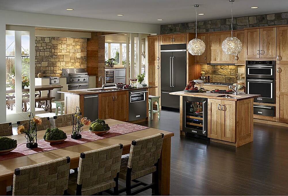 Alt View 31. KitchenAid - 30" Warming Drawer with Slow Cook Warming and PrintShield Finish - Black Stainless steel.