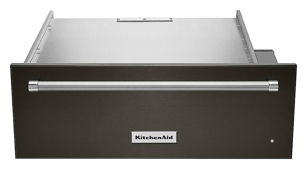 Alt View 12. KitchenAid - 27" Warming Drawer with Slow Cook Warming and PrintShield Finish - Black Stainless steel.