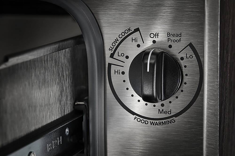 Alt View 18. KitchenAid - 27" Warming Drawer with Slow Cook Warming and PrintShield Finish - Black Stainless steel.