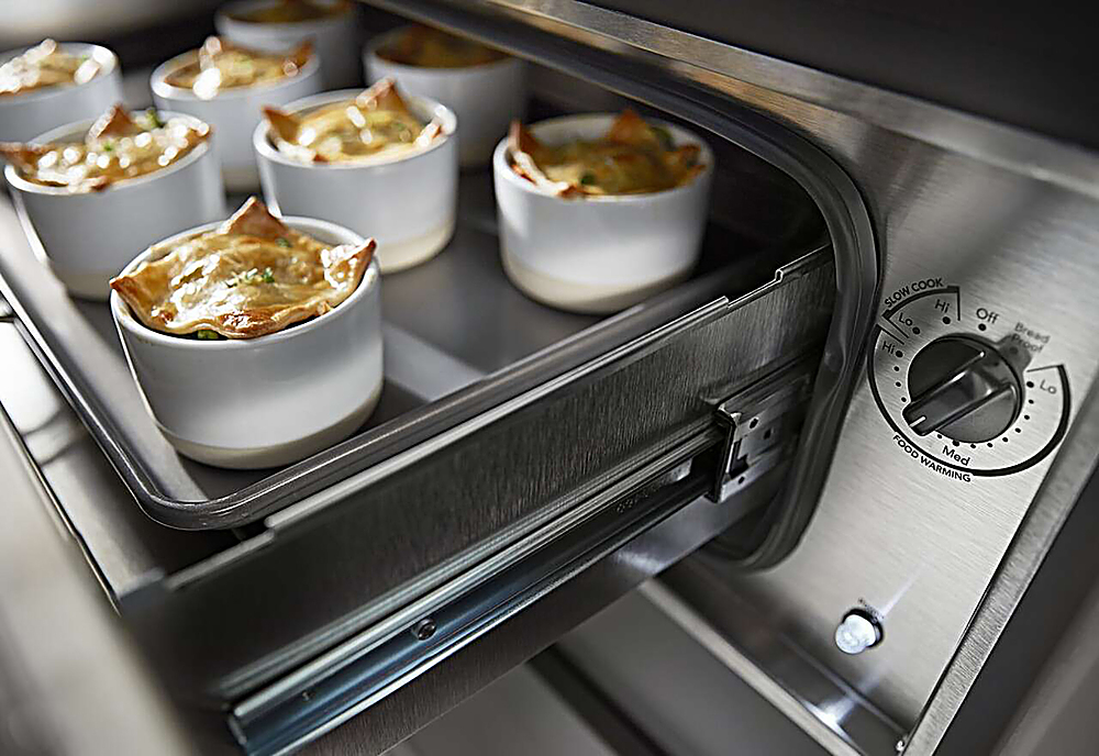 KitchenAid 27" Warming Drawer with Slow Cook Warming and PrintShield