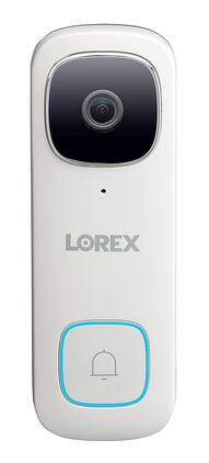 Lorex - 2K Wi-Fi Video Doorbell with Person Detection (Wired) - Black