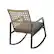 Alt View 11. Walker Edison - Modern Wicker Deep Seated Rocking Chair - Beige Grey.