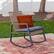 Alt View 12. Walker Edison - Modern Wicker Deep Seated Rocking Chair - Beige Grey.