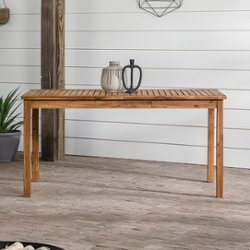 Walker Edison - Everest Acacia Wood Outdoor Dining Table - Brown - Alt_View_Zoom_11