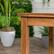 Alt View 19. Walker Edison - Everest Acacia Wood Outdoor Dining Table - Brown.