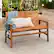 Alt View 13. Walker Edison - Patio Outdoor Windsor Acacia Wood Garden Bench - Brown.