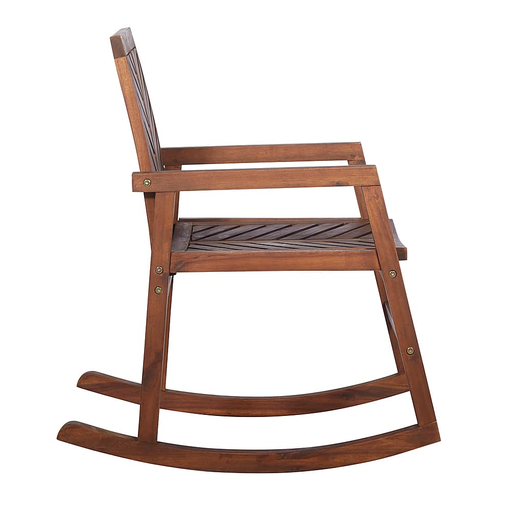 Alt View 11. Walker Edison - Windsor Rocking Chair - Dark Brown.