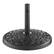 Angle. Walker Edison - Cross Weave Round Outdoor Umbrella Base - Black.