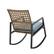 Alt View 11. Walker Edison - Modern Wicker Deep Seated Rocking Chair - Beige Blue.