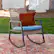 Alt View 12. Walker Edison - Modern Wicker Deep Seated Rocking Chair - Beige Blue.