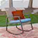 Alt View 13. Walker Edison - Modern Wicker Deep Seated Rocking Chair - Beige Blue.