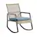 Left. Walker Edison - Modern Wicker Deep Seated Rocking Chair - Beige Blue.