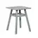 Front. Walker Edison - Windsor Acacia Wood Outdoor Side Table - Grey Wash.