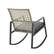 Alt View 11. Walker Edison - Modern Wicker Deep Seated Rocking Chair - Grey.