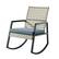 Angle. Walker Edison - Modern Wicker Deep Seated Rocking Chair - Grey Blue.