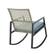 Alt View 11. Walker Edison - Modern Wicker Deep Seated Rocking Chair - Grey Blue.