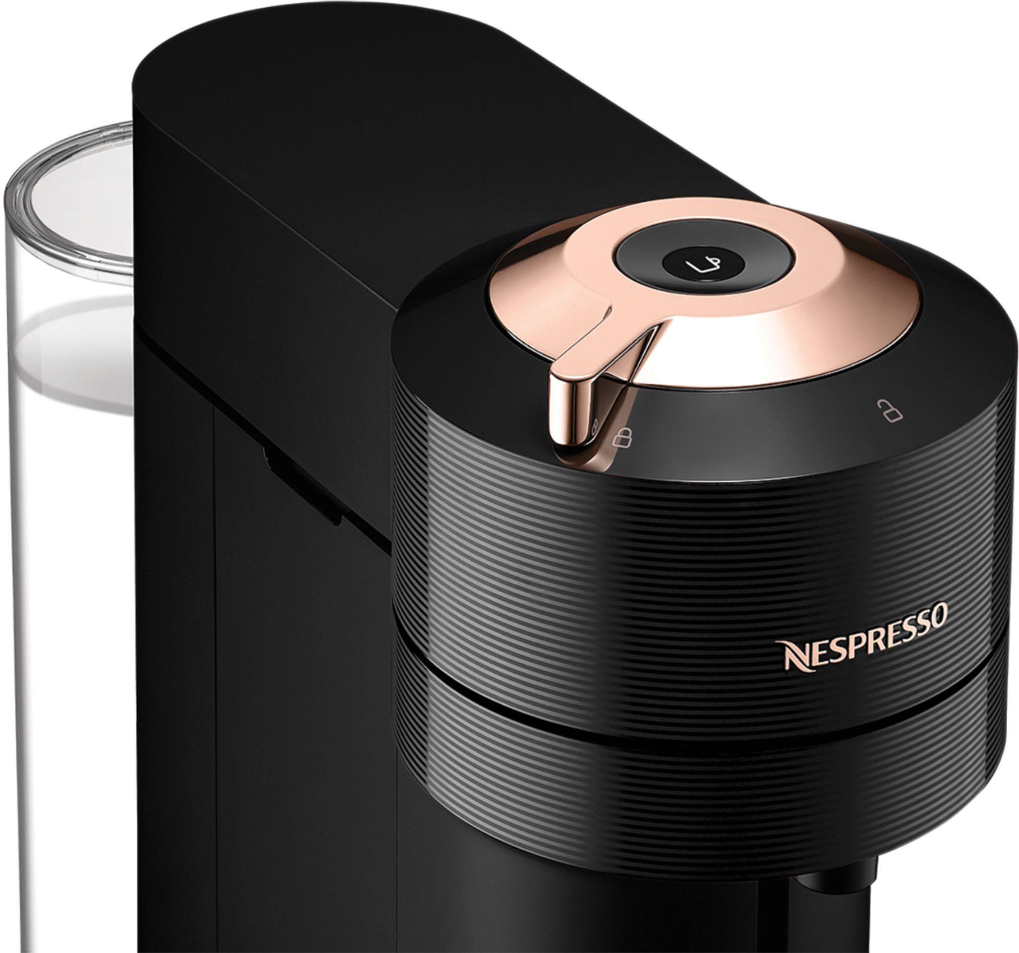 Alt View 15. Nespresso - Vertuo Next Premium Coffee and Espresso Maker in Black Rose Gold plus Aeroccino3 Milk Frother in Black - Black Rose Gold.