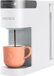 Keurig - K-Slim Single-Serve K-Cup Pod Coffee Maker - White - Angle_Zoom