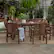 Alt View 11. Walker Edison - 7-Piece Windsor Extendable Patio Dining Set - Dark Brown.