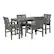 Angle. Walker Edison - 5-Piece Windsor Patio Dining Set - Grey Wash.