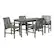 Alt View 23. Walker Edison - 5-Piece Windsor Patio Dining Set - Grey Wash.