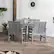 Alt View 36. Walker Edison - 5-Piece Windsor Patio Dining Set - Grey Wash.