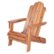 Angle. Walker Edison - Cypress Acacia Wood Adirondack Chair - Brown.