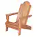 Angle. Walker Edison - Cypress Acacia Wood Adirondack Chair - Brown.