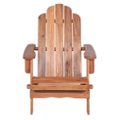 Front. Walker Edison - Cypress Acacia Wood Adirondack Chair - Brown.