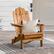 Alt View 13. Walker Edison - Cypress Acacia Wood Adirondack Chair - Brown.