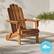 Alt View 11. Walker Edison - Cypress Acacia Wood Adirondack Chair - Brown.