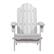 Front. Walker Edison - Everest Acacia Wood Adirondack Chair - White Wash.