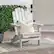 Alt View 12. Walker Edison - Everest Acacia Wood Adirondack Chair - White Wash.