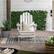 Alt View 36. Walker Edison - Everest Acacia Wood Adirondack Chair - White Wash.