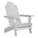 Left. Walker Edison - Everest Acacia Wood Adirondack Chair - White Wash.