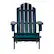 Front. Walker Edison - Everest Acacia Wood Adirondack Chair - Blue.