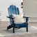 Alt View 12. Walker Edison - Everest Acacia Wood Adirondack Chair - Blue.