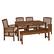 Left. Walker Edison - 6-Piece Everest Patio Dining Set - Dark Brown.