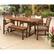 Alt View 11. Walker Edison - 6-Piece Cypress Acacia Wood Extendable Patio Dining Set - Dark Brown.