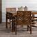Alt View 18. Walker Edison - 5-Piece Windsor Patio Dining Set - Dark Brown.