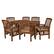 Left. Walker Edison - 7-Piece Everest Patio Dining Set - Dark Brown.