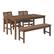 Alt View 11. Walker Edison - 4-Piece Windsor Patio Dining Set - Dark Brown.
